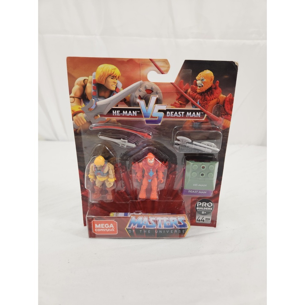 Mega Construx Masters of the Universe He-Man vs Beast Man GNN73 Pro Builders Set